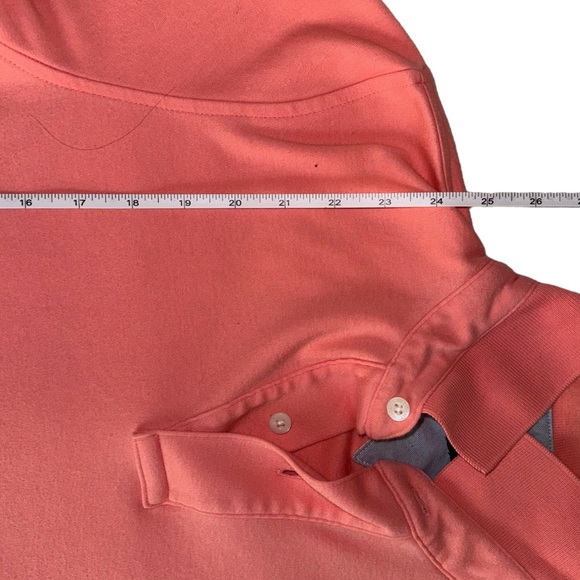 Tommy Hilfiger Mens Small Polo Shirt In Pink Salmon - Picture 4 of 6